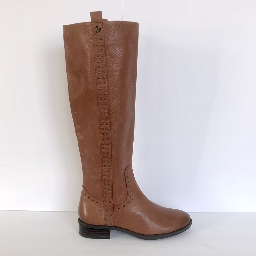 Sam Edelman Women's Prina Soft Brown Leather Tall Riding Boots Shoes Size 6M New